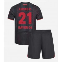 Otroški Nogometni dresi Bayer Leverkusen Lucas Vazquez #21 Domači 2025-26 Kratek Rokav (+ Kratke hlače)